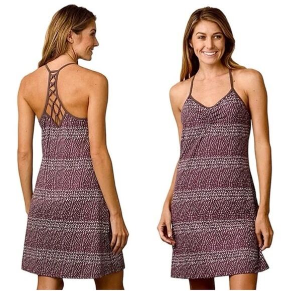 Prana Elixer Racerback Active Mini Dress with Built in Bra - Size S - Picture 1 of 7